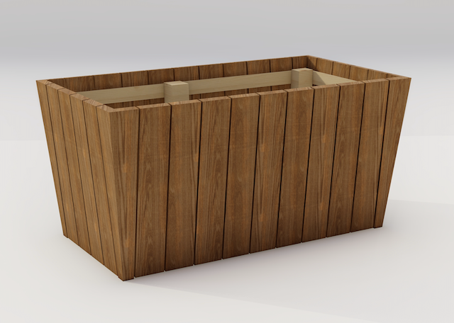 Vestavind stor, design i verdensklasse. Sjekk denne blomster -og plantekassen i serien vår