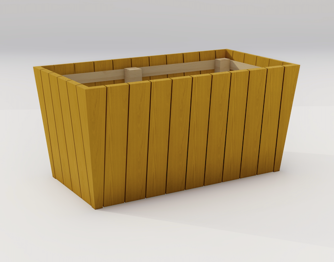 Vestavind stor, design i verdensklasse. Sjekk denne blomster -og plantekassen i serien vår