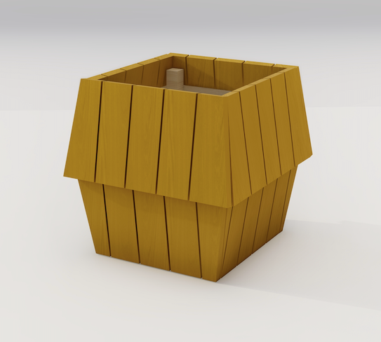 Nordlys, en nydelig arkitekttegnet blomster -og plantekasse