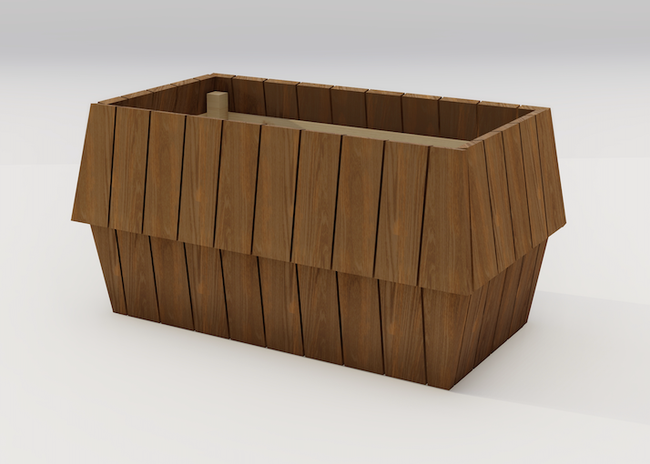 Nordlys stor, en eksklusiv arkitekttegnet blomsterkasse som skiller seg ut