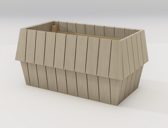 Nordlys stor, en eksklusiv arkitekttegnet blomsterkasse som skiller seg ut