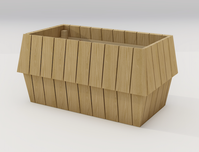 Nordlys stor, en eksklusiv arkitekttegnet blomsterkasse som skiller seg ut