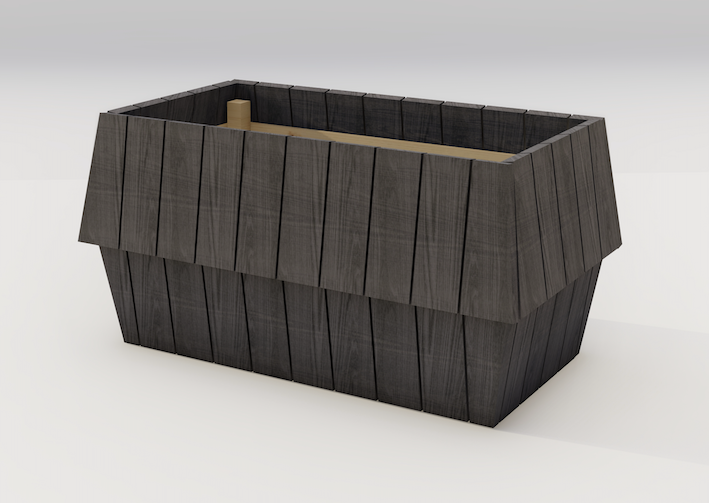 Nordlys stor, en eksklusiv arkitekttegnet blomsterkasse som skiller seg ut